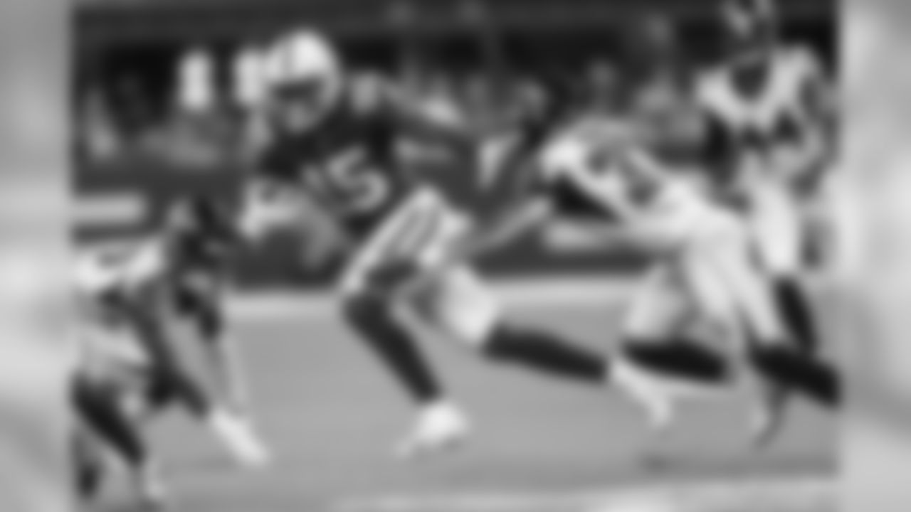 15 wide receiver Parris Campbell