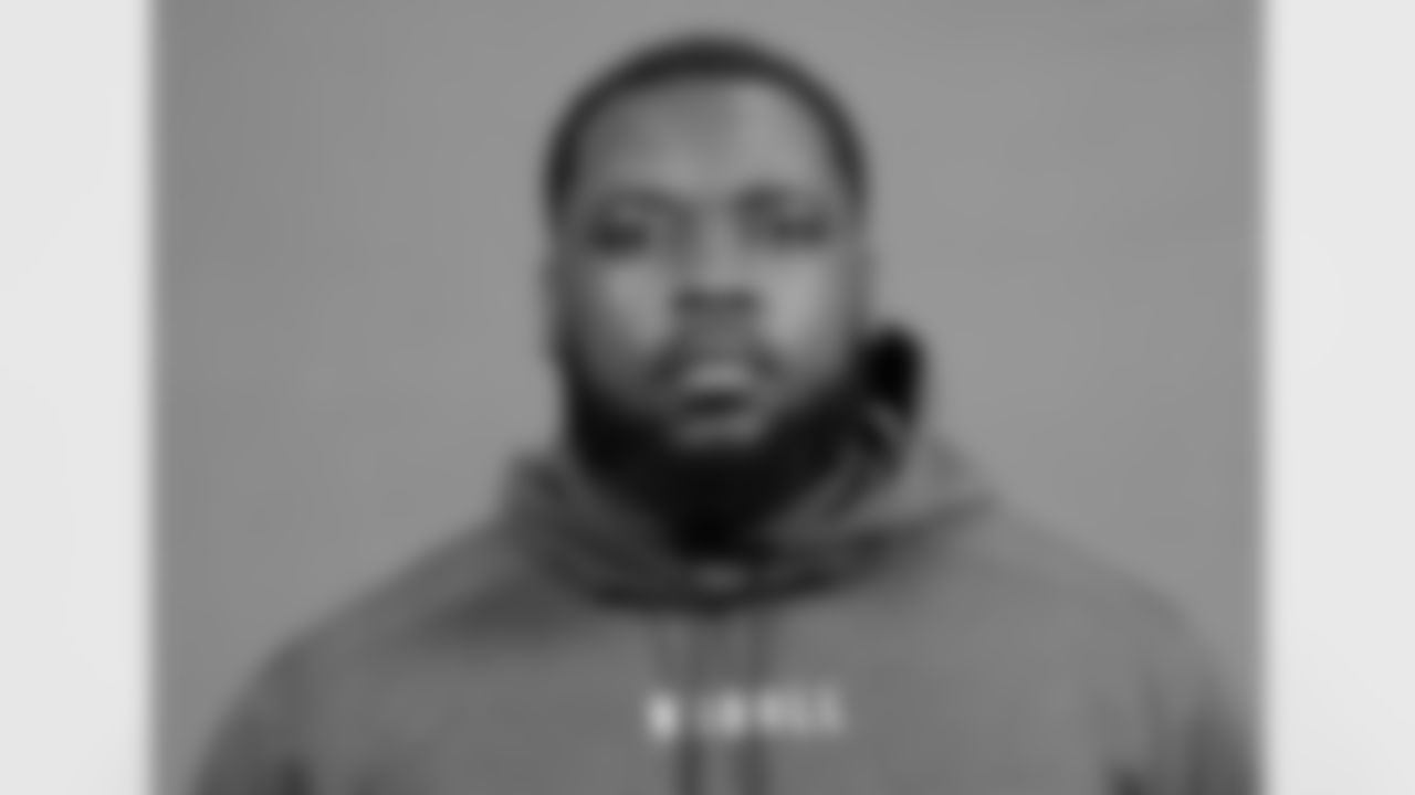 Mississippi State defensive lineman Cameron Young poses for a portrait at the NFL football Combine on Tuesday, Feb. 28, 2023 in Indianapolis. (AJ Mast/AP Images for the NFL)