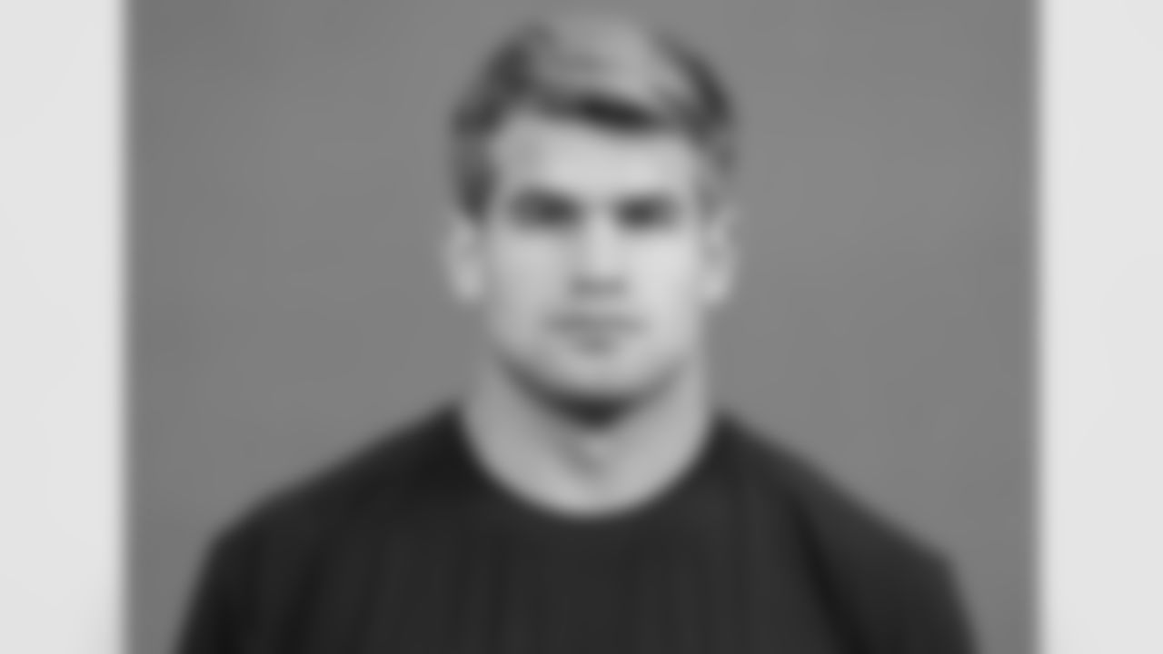 Notre Dame tight end Michael Mayer poses for a portrait at the NFL football Combine on Wednesday, March 1, 2023 in Indianapolis. (AJ Mast/AP Images for the NFL)