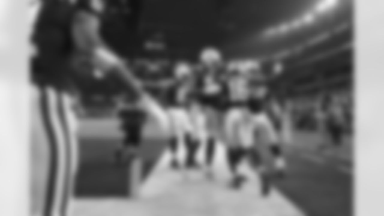 81 TE Mo Alie-Cox, #17 WR Mike Strachan, #16 WR Ashton Dulin, #56 C/G Quenton Nelson