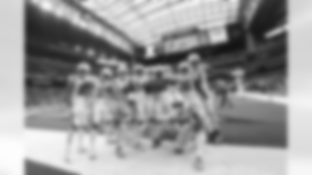11 WR Michael Pittman Jr., #10 WR Dezmon Patmon, #4 QB Sam Ehlinger, #83 TE Kylen Granson, #14 WR Zach Pascal, #35 RB Deon Jackson, #21 RB Nyheim Hines, #16 WR Ashton Dulin, #81 TE Mo Alie-Cox, #63 G Danny Pinter