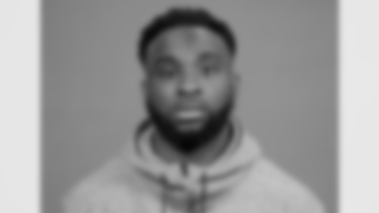 Kansas State defensive lineman Felix Anudike-Uzomah poses for a portrait at the NFL football Combine on Tuesday, Feb. 28, 2023 in Indianapolis. (AJ Mast/AP Images for the NFL)