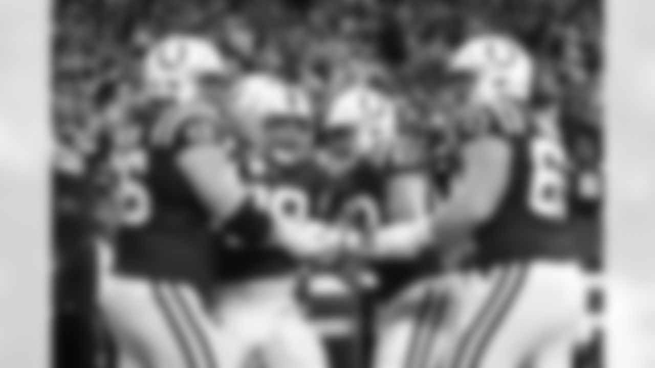 56 C/G Quenton Nelson, #28 RB Jonathan Taylor, #83 TE Kylen Granson, #63 G Danny Pinter
