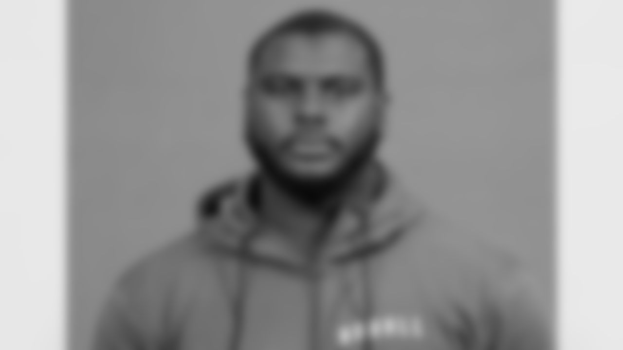 Oklahoma defensive lineman Jalen Redmond poses for a portrait at the NFL football Combine on Tuesday, Feb. 28, 2023 in Indianapolis. (AJ Mast/AP Images for the NFL)
