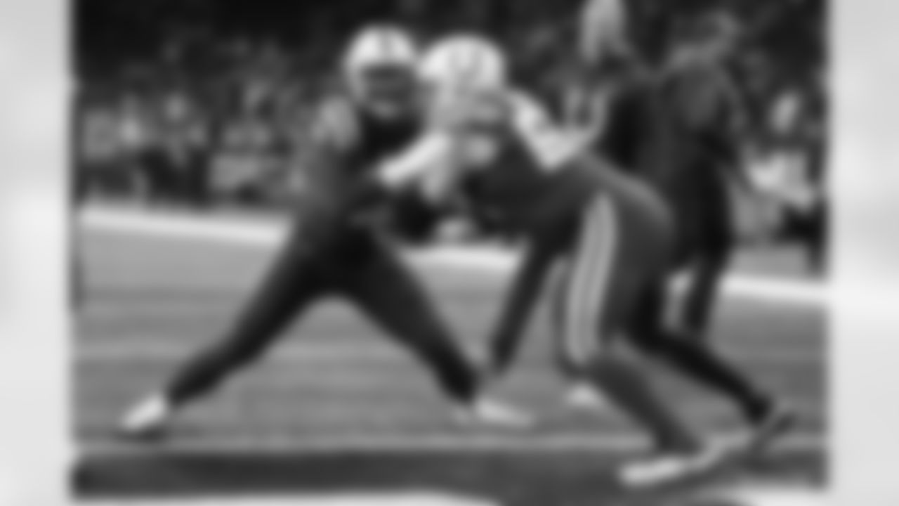 99 DT DeForest Buckner, #56 C/G Quenton Nelson