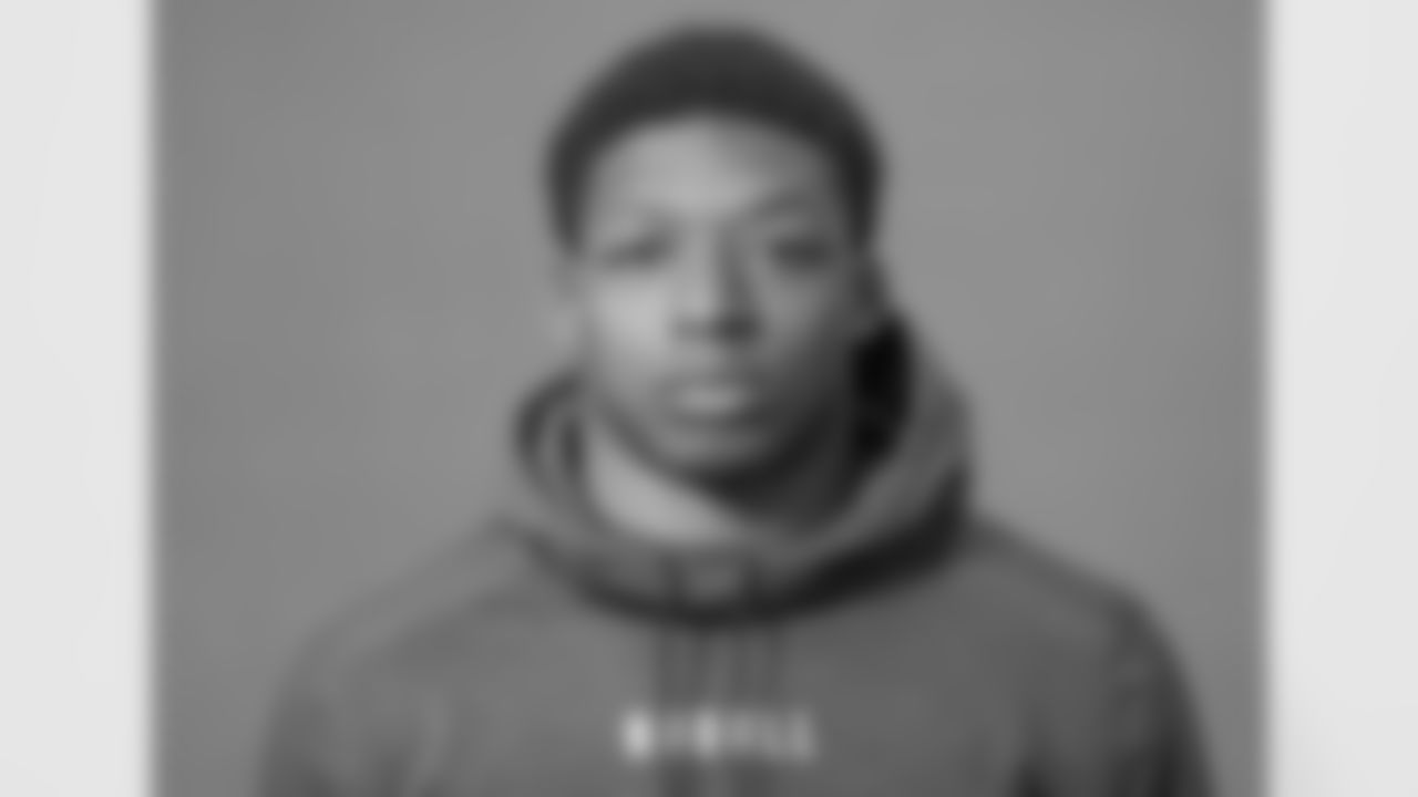 Purdue linebacker Jalen Graham poses for a portrait at the NFL football Combine on Tuesday, Feb. 28, 2023 in Indianapolis. (AJ Mast/AP Images for the NFL)