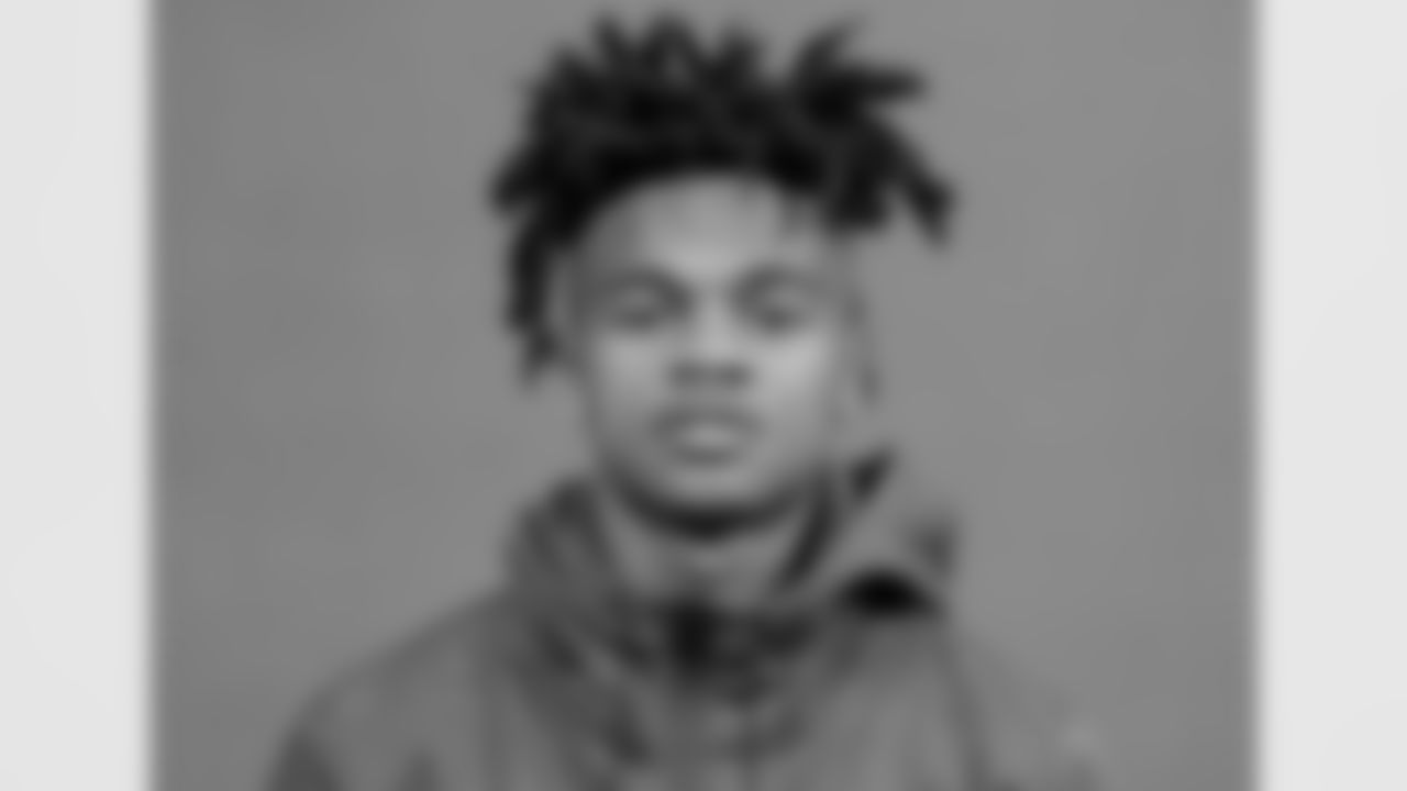 Houston wide receiver Tank Dell poses for a portrait at the NFL football Combine on Wednesday, March 1, 2023 in Indianapolis. (AJ Mast/AP Images for the NFL)