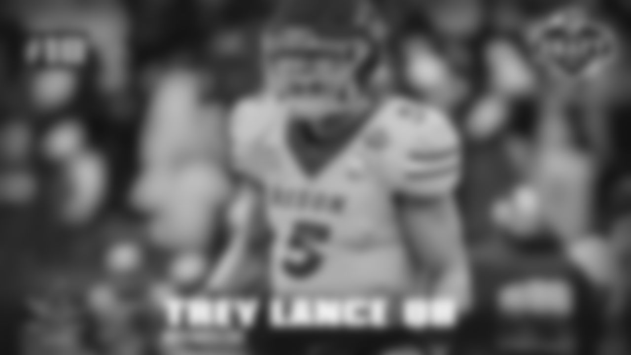 10. Trey Lance: Only played one game last season because he opted out but has intriguing combination of athletic ability and arm strength that all teams covet.