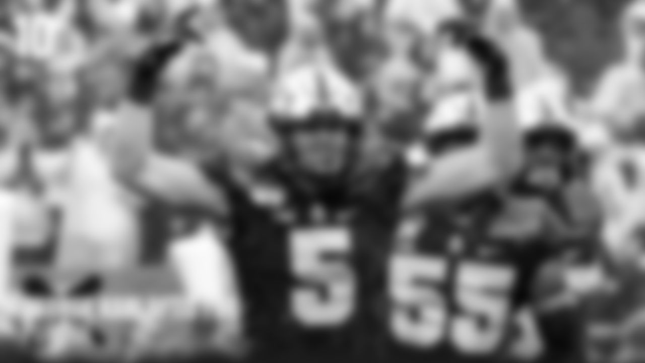 10 | George Karlaftis: Heavy-set power rusher with some of the most powerful rushes in the class. Quick off his first step and forceful at his point of attack. Has an endless arsenal of moves and counters.