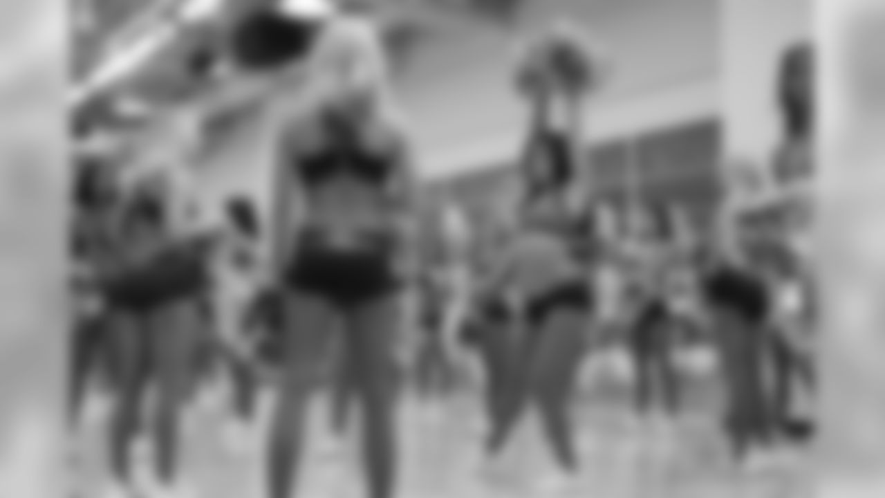 Dallas Cowboys Cheerleaders training camp in Frisco, Texas on June 15, 2018. (Cooper Neill)