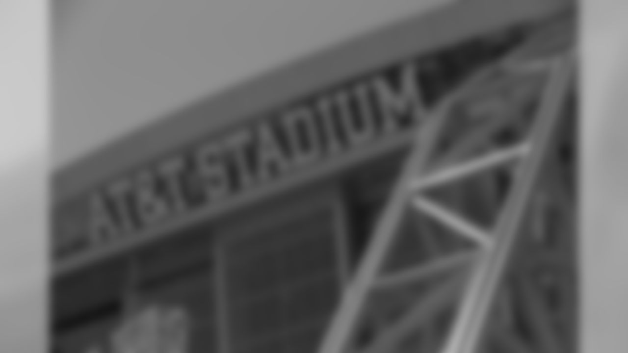 A exterior view of AT&T Stadium, home of the Dallas Cowboys before a NFL football game against the New York Giants in Arlington, Texas, Sunday, Sept. 8, 2019. (AP Photo/Ron Jenkins)