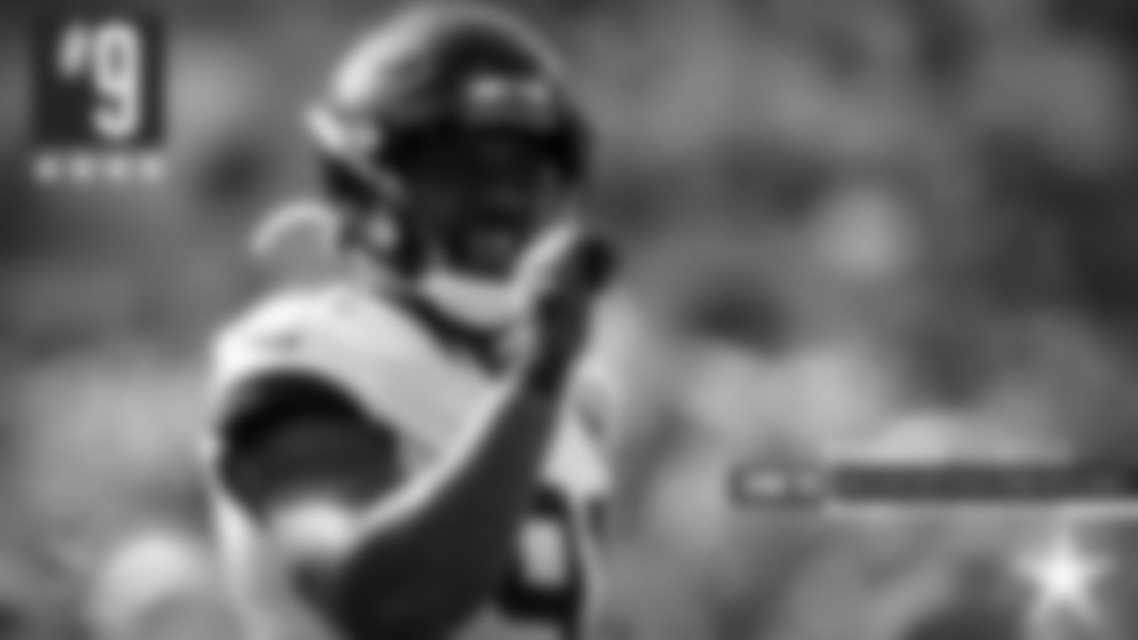 9 – Yannick Ngakoue – The anchor of the Jags' draft class was supposed to be Jalen Ramsey, who certainly lived up to the hype. But Ngakoue (third-round pick, 69th overall) has produced three seasons already with at least eight sacks, and has two this year.