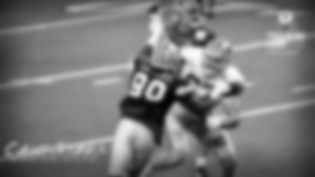 DeMarcus Lawrence
David Helman: He was going against undrafted free agents, but that shouldn't detract from the way Lawrence was able to dominate this practice. If sacks were an actual training camp stats, he would have had at least three, if not more. He was constantly destroying the right side of the line and forcing Prescott into premature throws. In a live game situation, Lawrence would have given the offense no chance.