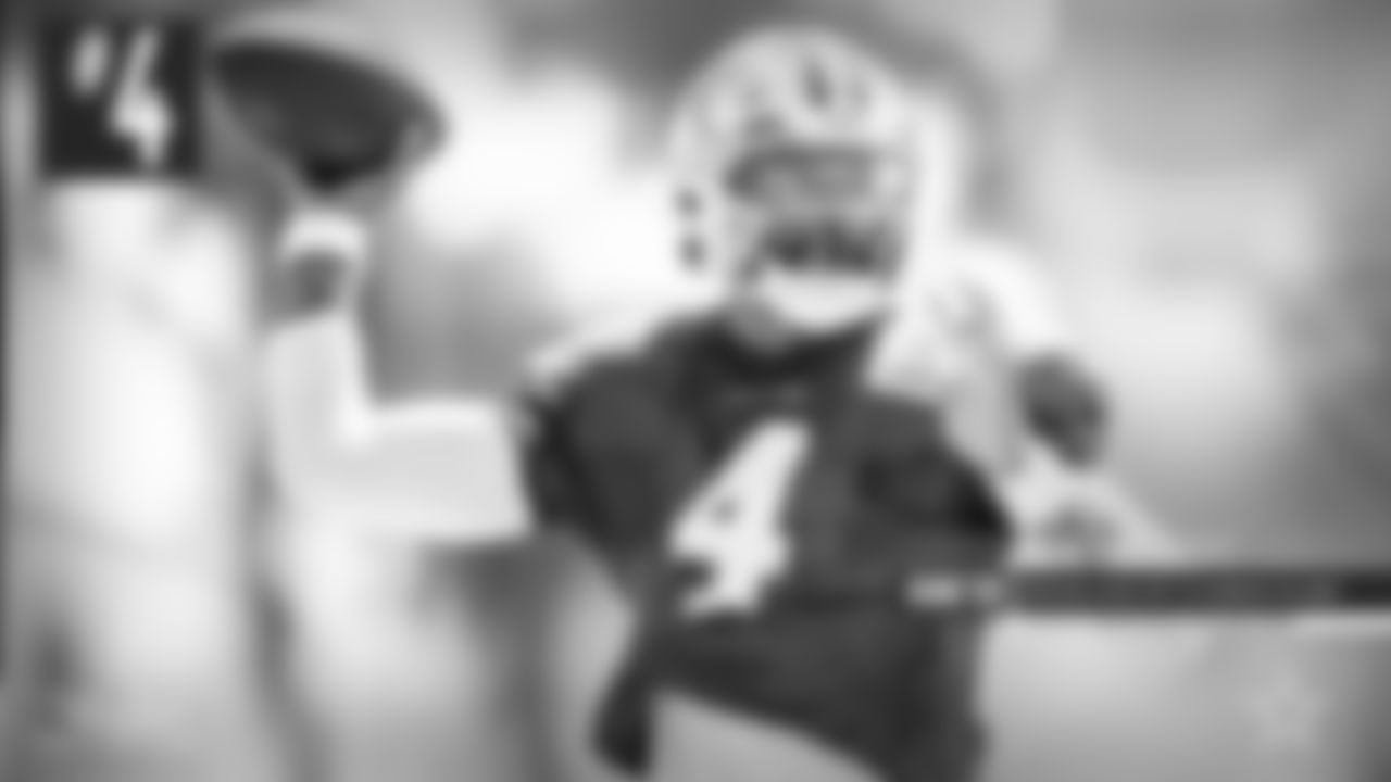4. Dak Prescott — He's being tasked with making an unproven group of wideouts into NFL starters, and he's showing it's possible. Prescott isn't only more decisive in when to use his mobility (yes, he's taking off and running a whole lot more than he did in 2021, and that's a big deal), but also in his throws. That combines with his usual accuracy and a bit more velocity through tight windows to help young receivers ready themselves for what's to come in September.