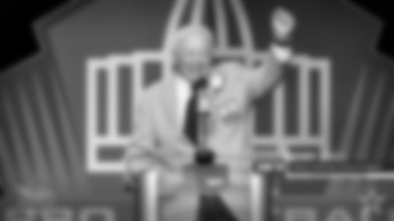 Jerry Jones – Inducted 2017
Recognized around the NFL as one of his era's most influential and passionate owners, Jerry Jones was selected for induction to the Pro Football Hall of Fame as a contributor in February of 2017.
In addition to becoming the first NFL owner to lead his franchise to three Super Bowl titles (1992, 93 and 95) in a four year period of time, Jones' efforts in the areas of sports marketing, promotion, stadium development, and network television negotiations created a lasting imprint on the landscape of the NFL and the American sports culture.
Since his purchase of the Cowboys in 1989, the team has won 10 division titles, while advancing to the postseason 14 times and reaching the NFC Championship game four times.
As Dallas' general manager, Jones has overseen personnel efforts that include the acquisition of 50 different players who have combined for a collective total of 147 Pro Bowl appearances. Six Cowboys players from Jones' tenure of ownership have been inducted into the Pro Football Hall of Fame -- Troy Aikman, Michael Irvin, Emmitt Smith, Deion Sanders, Larry Allen and Charles Haley - while Jones has served as the presenter for three of those men: Irvin, Smith and Allen.
The lasting landmarks to Jones' legacy of promoting and protecting the future of the sport of football can be seen in the conception and construction of AT&T Stadium in Arlington, Texas and The Star in Frisco, Texas. The stadium, which opened in 2009, has a capacity of over 100,000 and is the largest and most technologically sound indoor/outdoor stadium in the world. The Star, which serves as the world training headquarters for the Dallas Cowboys, is a state-of-the-art venue that enjoys a first-of-its-kind partnership with its surrounding community in Frisco, Texas, and the young men and women who compete in athletics at the high school and youth sports levels.
On the league level, Jones has served lengthy stints on nearly every significant NFL ownership committee, including the Competition Committee, the Broadcast Committee, the Management Council's Executive Committee, the Health and Safety Advisory Committee, and he is currently the chairman of the NFL Network and Pro Football Hall of Fame Committees.
Jones, who became the 15th NFL owner to be selected for induction into the Hall of Fame, is the only man in football history to both play for a collegiate national championship football team and own a Super Bowl winning club.
