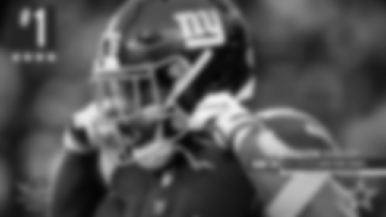 1. Saquon Barkley: Highly competitive runner/receiver. Don't believe there is anything he can't do. Explosive quickness/power. Might lack ideal height but the way he built overall is impressive. Very thick in the lower body and this is where he generates his power. Rare playing speed. Can score from any position on the field. Home run hitter. Reminds me of Barry Sanders in the way he plays. Balance/body control. Hold your breath with the ball in his hands. Elusive. Can generate some serious yards after contact. Have to get bodies around him in order to get him on the ground. Productive inside/outside. Can use him anywhere in the formation as a pass receiver. Hands are that good.