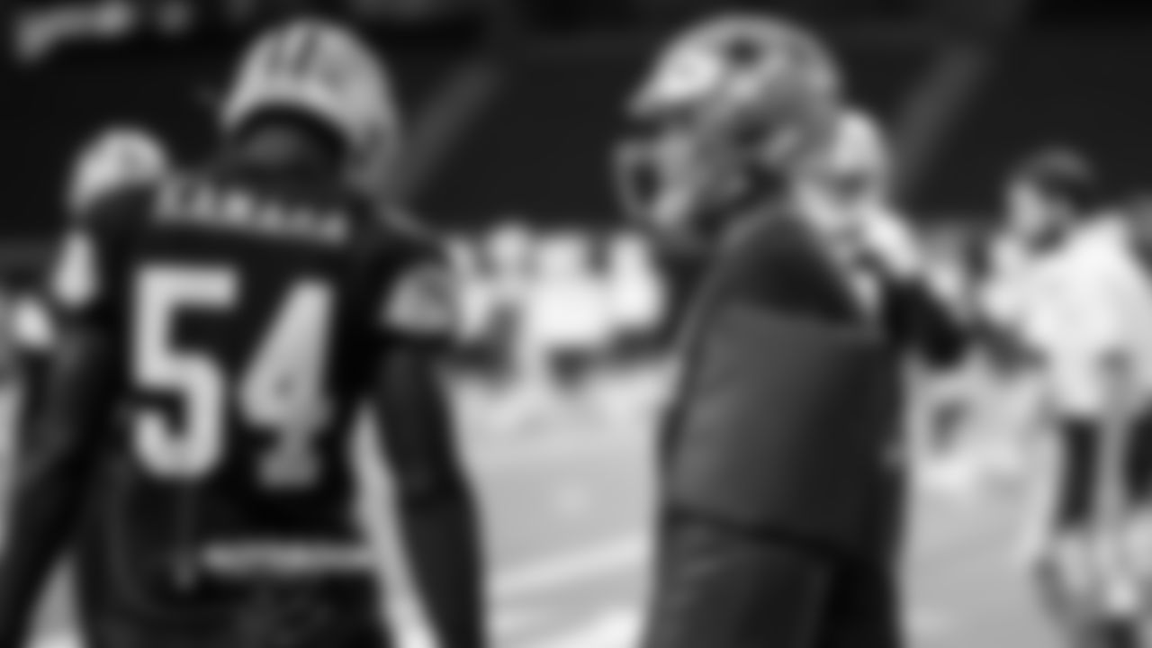 Helmet For DQ
How many coaches have you seen wear a helmet for a practice drill?
Put Dan Quinn on that short list.
The Cowboys' defensive coordinator has a strong reputation as a hands-on coach and teacher, often working with players one-on-one during practice. Wednesday, Quinn donned a helmet to give the defensive line an up-close look at cut blocks as part of this week's preparation.
"Today was his first time. He usually wears the mitts or the arm sleeves," linebacker Micah Parsons said. "That tells what type of hands-on coach he is. 'He's like, "I want to give you the best look possible, no matter what.'"
-Rob Phillips (10/13)