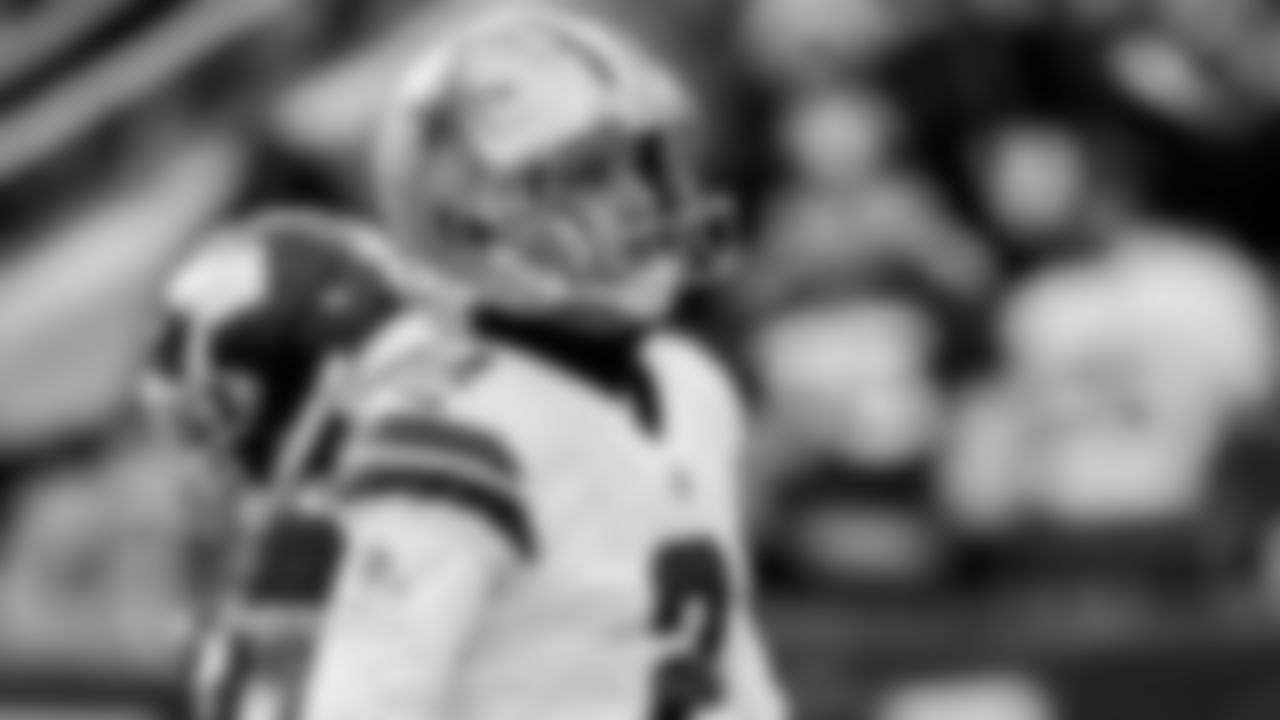 Wind Affected Zuerlein's PATs
The Cowboys were well aware of the factor that the wind in East Rutherford might play in Sunday's game the moment they stepped on the field for pregame warmups before facing the Giants.
The team's decision to receive the opening kickoff was motivated by the desire to have the wind on their side in the fourth quarter, head coach Mike McCarthy said after the game.
The man who had to contend with the elements most often was kicker Greg Zuerlein, who claimed he couldn't get a feel for any consistency from the gusts of wind during pregame warmups.
"It was difficult to say the least," Zuerlein said.
The results could have been disastrous for Dallas had their defense not been able to prevent New York from ever reaching the end zone. Zuerlein missed the extra point on both touchdowns scored by the Cowboys on Sunday.
"Every time I've been here it's been on the windier side," the veteran kicker said of playing in MetLife Stadium. "Today was unique. It was really just going in one direction. Obviously I didn't play well enough. Fortunately we got the win."
Despite missing two extra points, Zuerlein was a perfect 3-for-3 on field goals on Sunday, hitting from 26, 42, and 27 yards, all in the second quarter. After the game, he said that a short memory is less important than simply understanding that each kick needs to be approached differently, and he only thinks about a miss for a few minutes afterwards to make sure he understands exactly what went wrong.
As for escaping the East Coast with a victory, Zuerlein said he'll enjoy playing his next two games in the weather-controlled AT&T Stadium.
"Couldn't be happier to get back there," Zuerlein said with relief.
-Jonny Auping (12/19)
