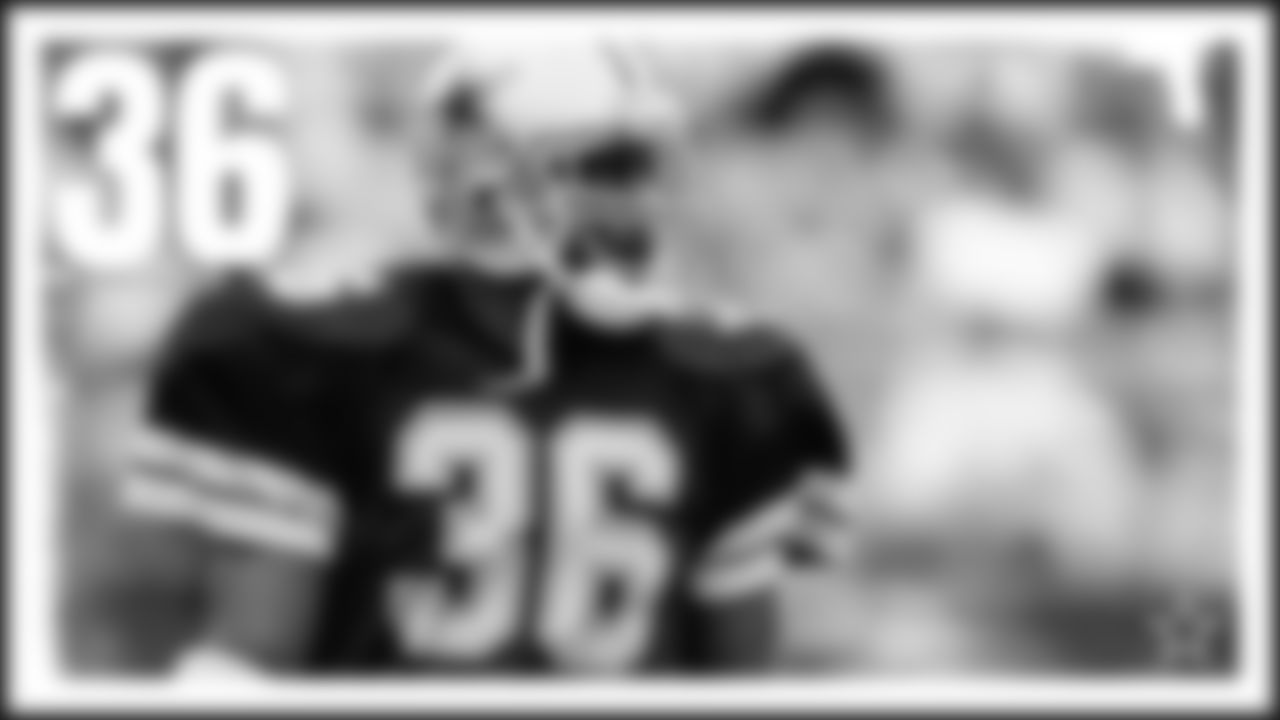 Best of the Best: Vince Albritton – Another number that hasn't seen many players wear it, No. 36 has been donned by just 13 players. Albritton is the only player who had it more than three years as he played safety for the Cowboys from 1984-91. He was also known as a hybrid linebacker who played close to the line of scrimmage for both Tom Landry and then Jimmy Johnson's first three teams.
