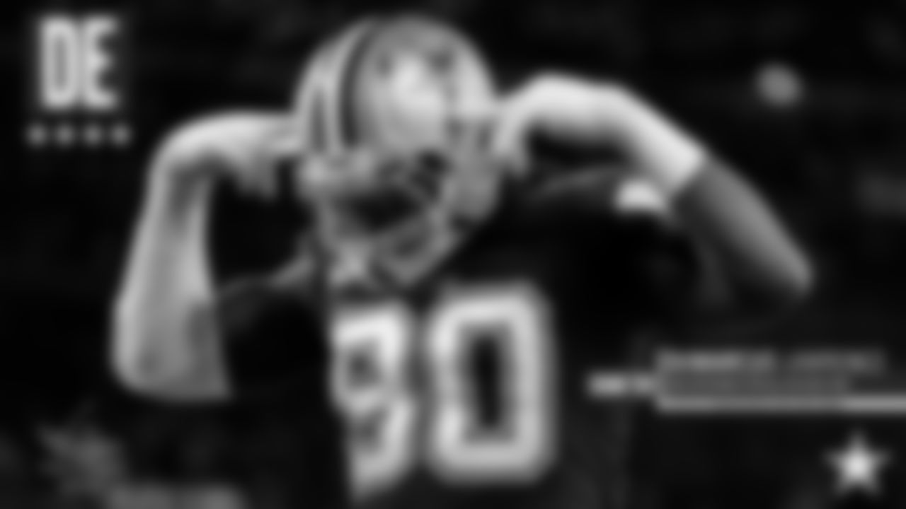 DE — DeMarcus Lawrence: Drafted at the midpoint of the decade, Lawrence has developed into the "War Daddy" that Jerry Jones has long sought after. He contributed to two playoff runs in the early going of his career, but he really took off in 2017 when he posted 14.5 sacks. He has recorded 30 of his 39 sacks in the last three years, helping him climb the ranks of the best young pass rushers in the league.