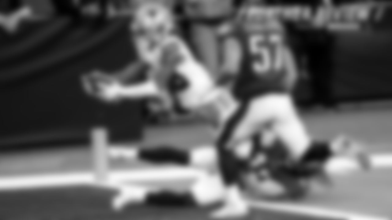 Milestone: CeeDee Lamb became the first Cowboys player since 1962 to record a receiving touchdown, rushing touchdown and kickoff return touchdown in the same season. Only Amos Marsh has accomplished that feat for the Cowboys and Lamb became the first rookie in team history and 29th rookie in league history to score touchdown in those three ways.
