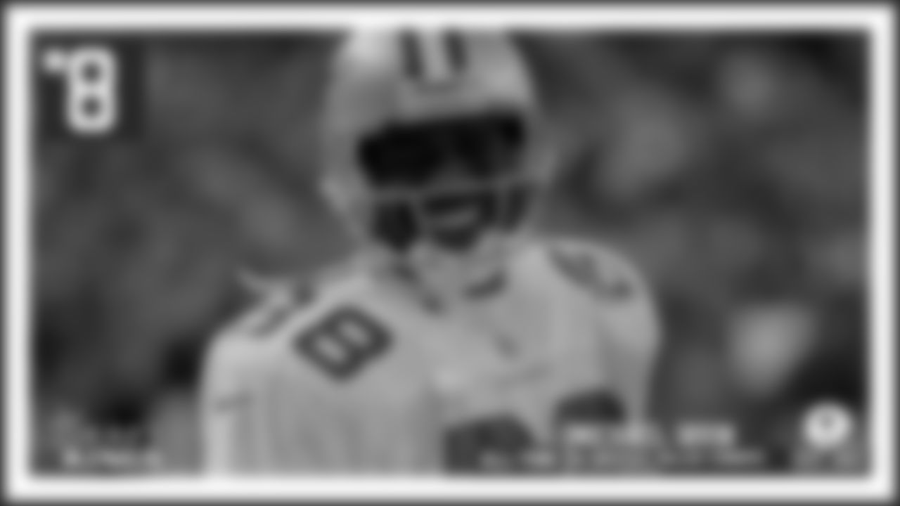 8. Michael Irvin
Irvin's value in the 1990's was hard to overlook, especially with his ability to rally the Cowboys as their emotional leader. His back-to-back touchdowns in Super Bowl XXVII broke open the game against the Buffalo Bills, giving the Cowboys their first title in 15 years. As part of the "Triplets," he joined Emmitt Smith and Troy Aikman in leading the Cowboys to two more Super Bowl victories as well.
In 1991, Irvin topped the NFL in receiving yards, his 1,523 leading to a first-team All-Pro nod and the first of his five straight Pro Bowls. He then capped that run with 1,603 receiving yards in 1995, which still stands as the Cowboys' single-season record.