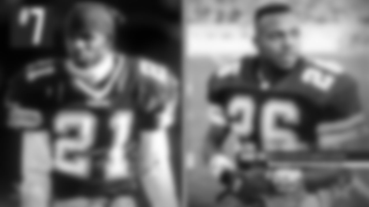 *7. Deion Sanders / Kevin Smith *
When the Cowboys were courting Deion Sanders back in 1995, the vision was for this duo to be not only the best in team history but perhaps in the entire NFL. But Smith suffered a torn Achilles in the Week 1 opener, making the Sanders signing not only a huge luxury, but now a necessity. When Smith returned to action in 1996, he was still good, but not the same as before. Together, they were a good combination in the next three-four years but didn't live up to the lofty expectations.