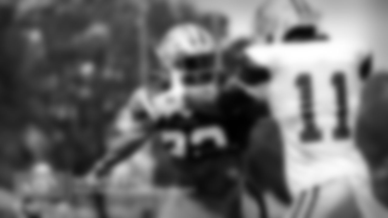 Speaking of Donovan Olumba, he has been able to put together some positive back-to-back practices as he continues his quest for a roster spot. Not only has Olumba used his length to his advantage in coverage, but he's also shown a willingness to stick his nose in the action with a nice tackle on Jordan Chunn in the open field. Chunn took a pass from Mike White and started up the field with a head of steam. Olumba stepped up to meet him as Chunn attempted to spin away. Olumba lowered his shoulder into Chunn and wrapped him up until help could arrive from Nate Hall.