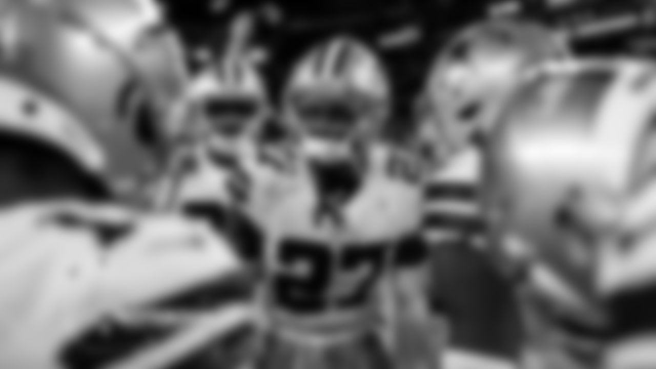 Green Dot
While the Cowboys had two weeks to get a new quarterback ready for the Vikings, they also had a new play-caller on defense as well.
It certainly wasn't as visual, but safety Jayron Kearse was the new signal-caller on defense, taking over the duties for Micah Parsons.
Head coach Mike McCarthy confirmed the switch in his press conference on Monday. Kearse was seen wearing the 'green dot' on the back of his helmet, which signals that he is wearing the headset in the helmet that can hear the calls from defensive coordinator Dan Quinn.
"There's some game planning components to it. We made the change. Micah was still a part of the rotation. But I thought Jayron did an excellent job with the communication," McCarthy said. "He's an excellent communicator. It was probably as clean as a performance as we've had."
Parsons seemed to play his best game as well, recording 11 tackles and was named NFC Defensive Player of the Week.
-Nick Eatman (11/13)