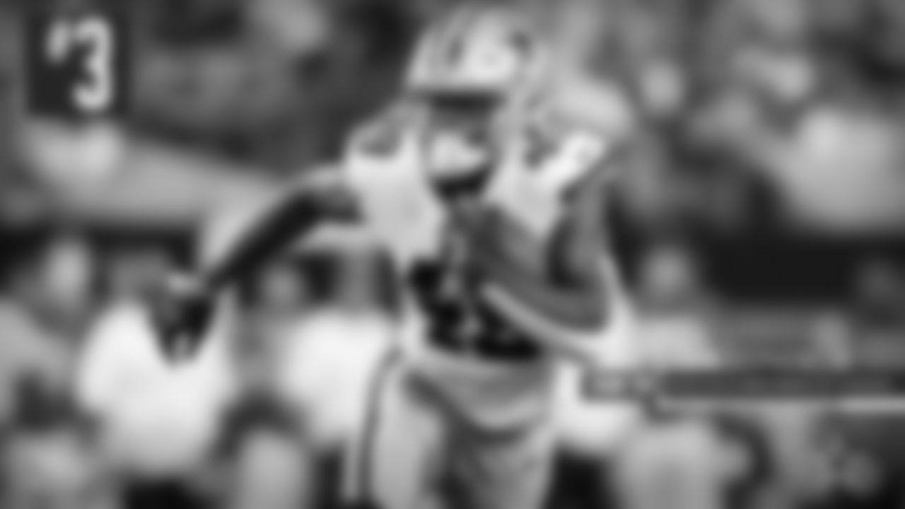 3. John Stephens Jr. - Talk about a rocket ship blasting off. That's what John Stephens Jr. has been this summer — an undrafted rookie who was a wide receiver but who is now a tight end able to make major waves in training camp. Unfortunately, like Overshown, we'll have to wait until 2024 to find out what he can truly do.
