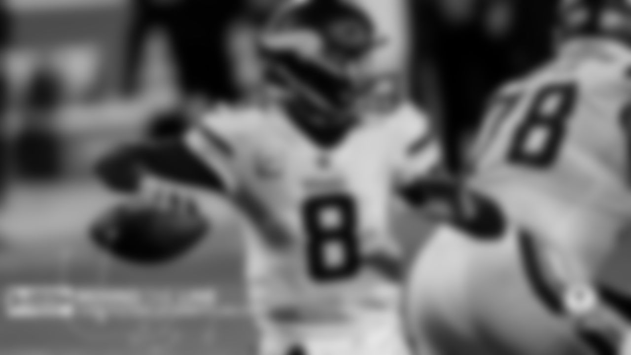 Under Pressure… Kirk Cousins
The Vikings' much-maligned quarterback has been on a roller coaster ride for most of the season but he is starting to regain his Pro Bowl form. Cousins posted a 70-percent completion rate over the past three games with a 6:1 touchdown-to-interception ratio and a 123.0 passer rating during that span. As a rhythm passer with enough mobility to attack the perimeter, he is a perfect fit for Gary Kubiak's play-action scheme.