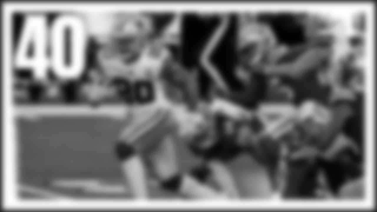The Play – Tony Pollard got the start in place of an injured Ezekiel Elliott against the 49ers in 2020 and made the most of it. His highlight play was a dazzling 40-yard touchdown in which he broke a few tackles en route to the end zone. Watch now.