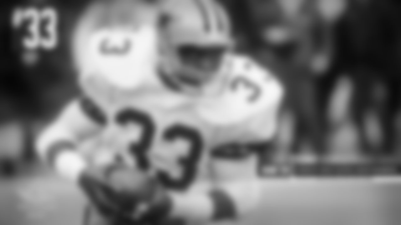 Just like with 28, this number has been given out several times. But mostly to a defensive player. And yes, Tony Dorsett's No. 33 was given to a running back, back in 1989, but Timmy Smith only wore it for a few games. That's not something the Cowboys plan on doing again. Sure, a linebacker or DB could have this number, but an explosive running back who can take it the house, is probably not going to be the double-3.