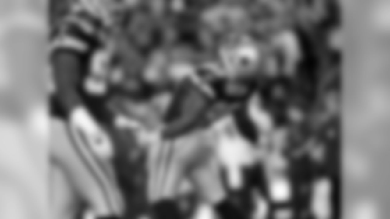 2008 - Ratliff celebrates after one of his two sacks of Redskins' QB Jason Campbell during a Redskins-Cowboys matchup in 2008.