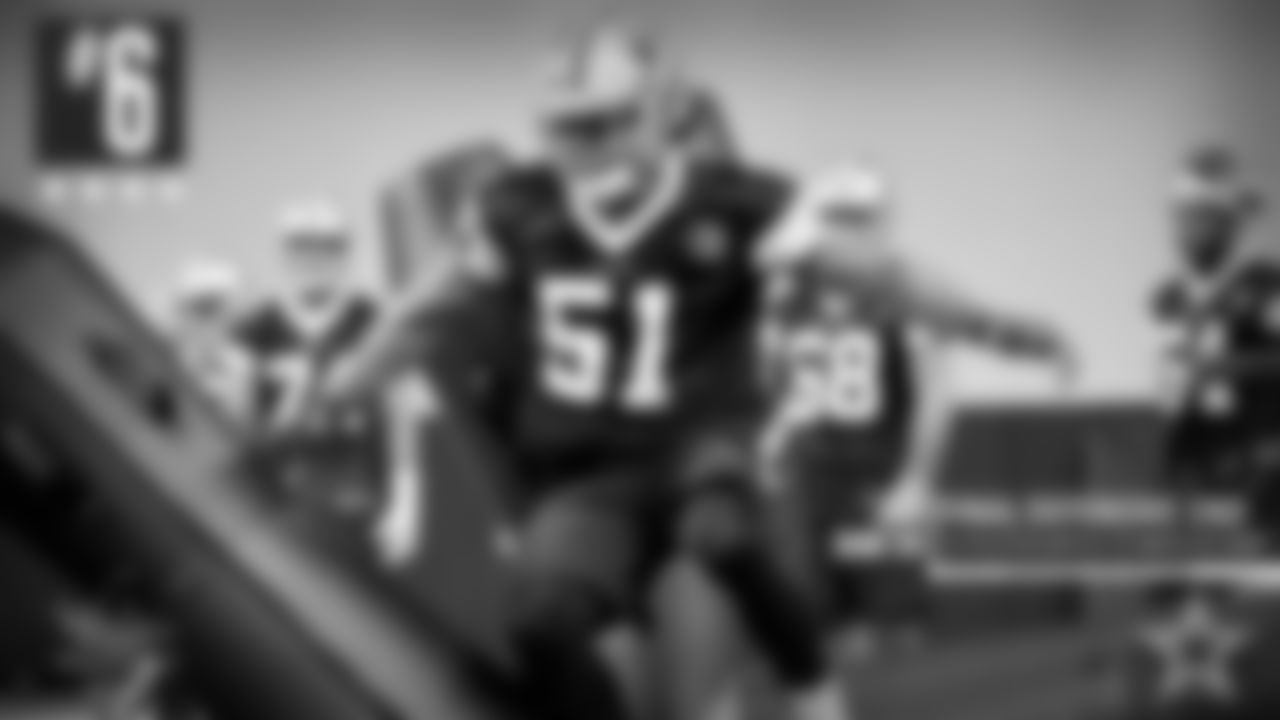 6. Final Roster Spot at Defensive End: The staff has done a nice job of putting together this defensive line – not only from a depth standpoint, but a talent one as well. Depending on what happens with Randy Gregory, that final spot could come down to Kerry Hyder or rookie Joe Jackson. Generally, the front office will protect the draft by keeping those selections on the roster and making them inactive each week. Hyder is a veteran, but he's on a contract they can easily manage if he makes the roster. His work during these practices has been outstanding. To the staff, Jackson was a steal in the fifth round. As a group, they viewed him as a third-round prospect, so moving on from him will likely be difficult – but Hyder has the skill to make them think about it if he plays well. This club has a history of hitting on those defensive ends off the street who not only make the roster but are productive during the year.