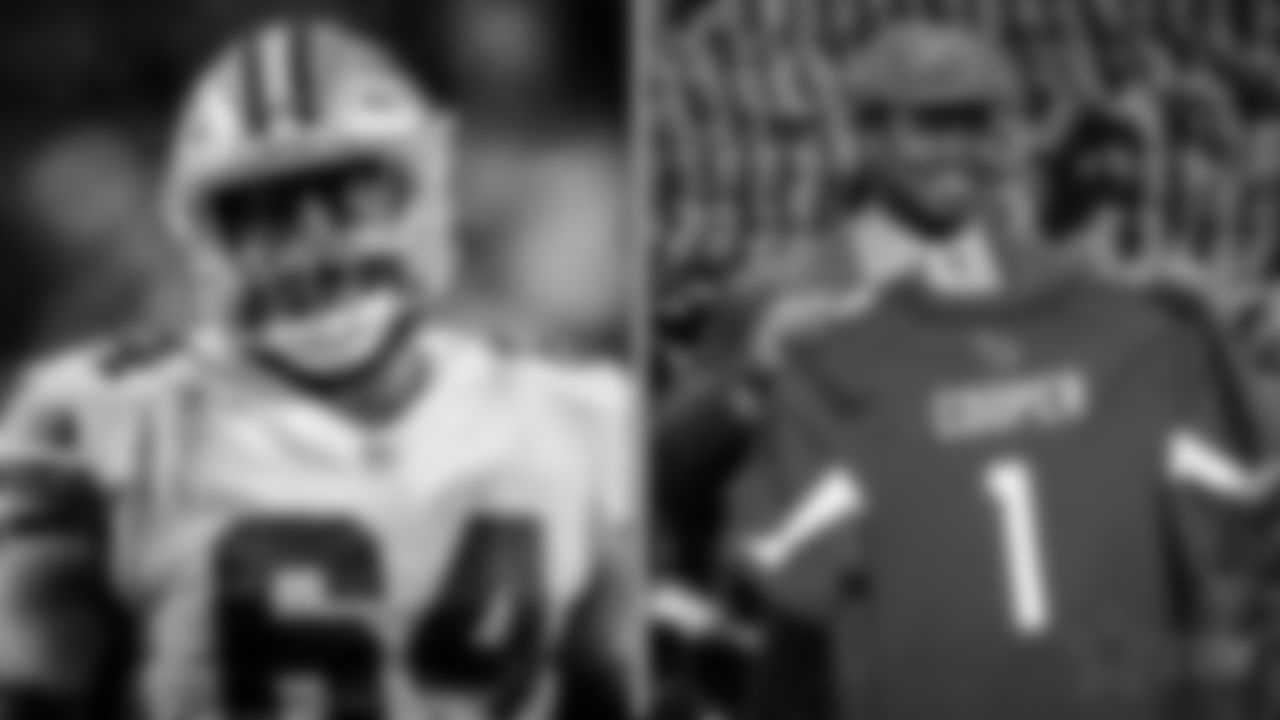 12. Jonathan Cooper (2013, Cardinals, 7th overall)
Another player who never lived up to the expectations with his first team, but Cooper found himself in a good spot when he joined the Cowboys, getting to play in between All-Pros Tyron Smith and Travis Frederick. Cooper started 13 games in 2017 and helped him land a deal in San Francisco.