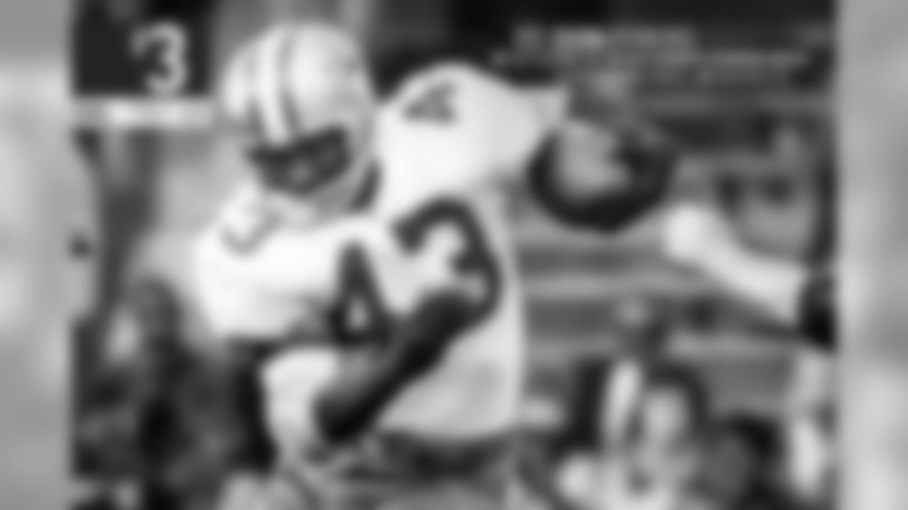 Don Perkins was the heart and soul of the Cowboys offense for his eight seasons in the NFL, leading the club in rushing all eight seasons. Old-timers insist he is one of the best backs in history of Cowboys, and still ranks third all-time with 6,217 rushing yards.