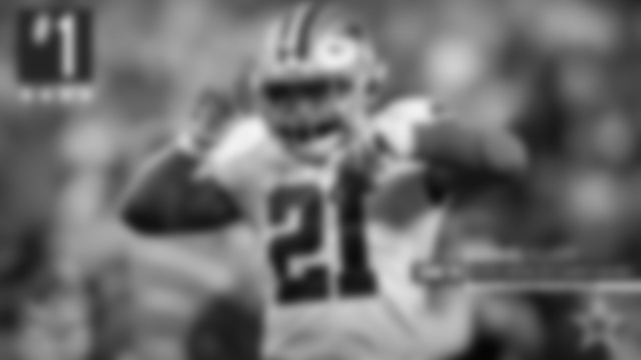 1. Ezekiel Elliott – He's not in camp currently, but there's a reason the Cowboys have had discussions about a contract extension for the 24-year-old Pro Bowler. Elliott has led the NFL in rushing in two of his first three seasons, a six-game league suspension in 2017 preventing him from being a three-time champ. He's also a bit underrated league-wide as a receiver, having caught 77 passes last season.