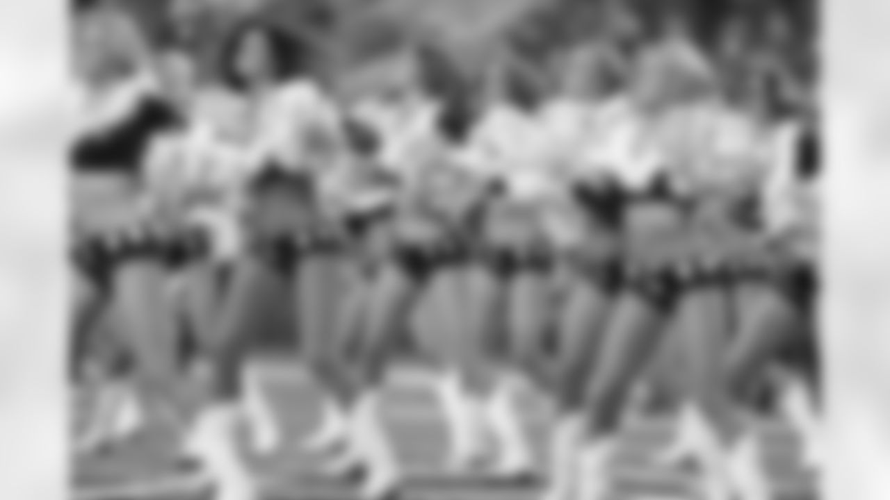 21 December 2014: Cheerleaders Christmas halftime show
of the Dallas Cowboys during the Cowboys 42-7 win over the Indianapolis Colts at AT&T Stadium in Arlington, Texas. Photo by James D. Smith/Dallas Cowboys