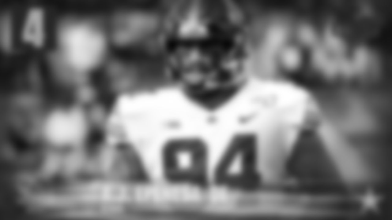 4. A.J. Epenesa, DE, Iowa – Probably the best edge rusher left in this class. Epenesa's athleticism isn't elite, which is why he's still around. But he's got the strength and motor to contribute right away.