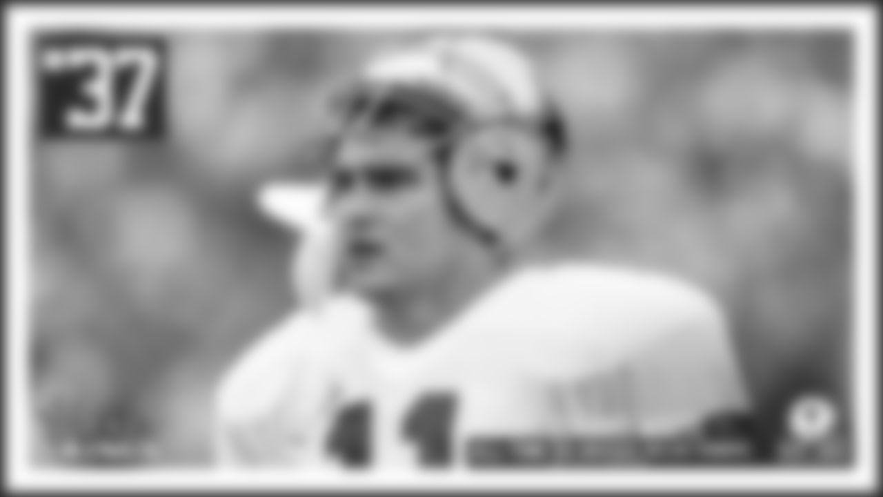 37. Danny White
Taking over for Roger Staubach at quarterback in 1980, having served as the punter for four seasons prior, White helped lead Dallas to three straight NFC Championship Games, although his teams were never able to get over the hump and advance to the Super Bowl. In that first season, White engineered one of the greatest postseason comebacks in NFL history, throwing a pair of late touchdown passes to Drew Pearson to send the Cowboys past the Atlanta Falcons in the NFC Divisional Round.