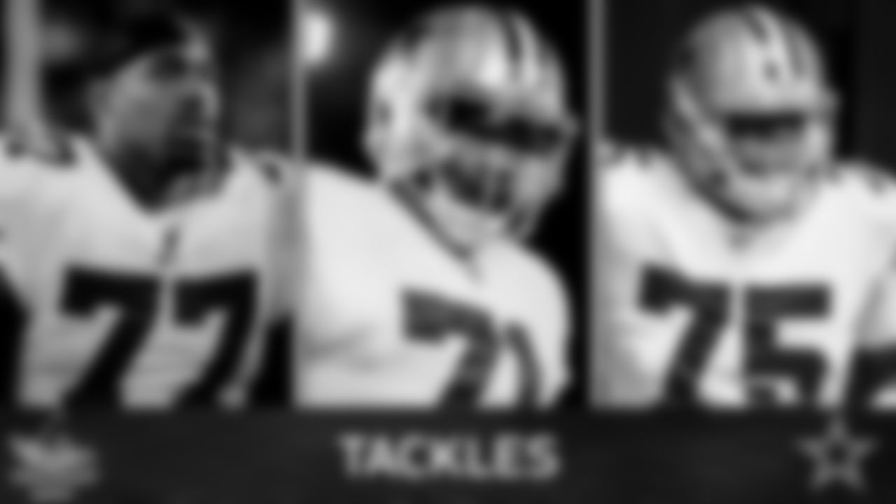 Tackles (3)
This position went down as expected. Tyron Smith and La'el Collins are the starters with Cameron Fleming serving as the swing tackle for the second straight year. The Cowboys decided to keep rookie Brandon Knight, who played tackle in college as well.