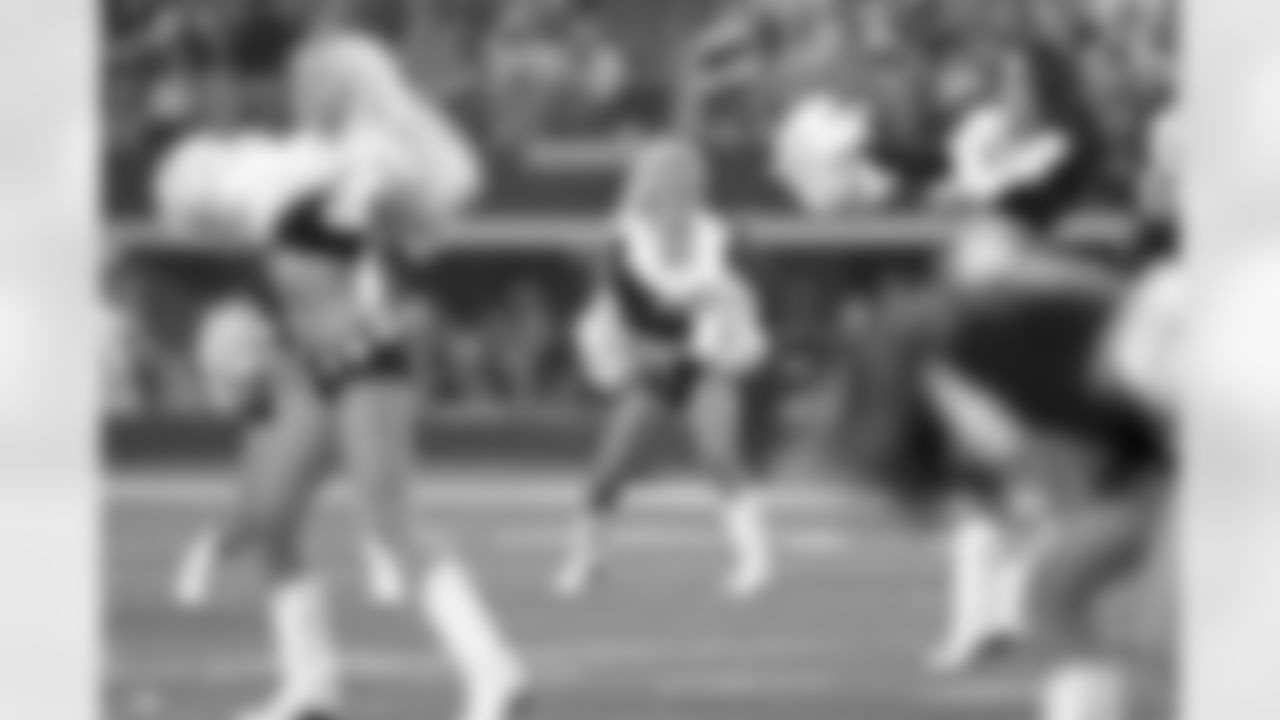 21 December 2014: Cheerleaders Christmas halftime show
of the Dallas Cowboys during the Cowboys 42-7 win over the Indianapolis Colts at AT&T Stadium in Arlington, Texas. Photo by James D. Smith/Dallas Cowboys