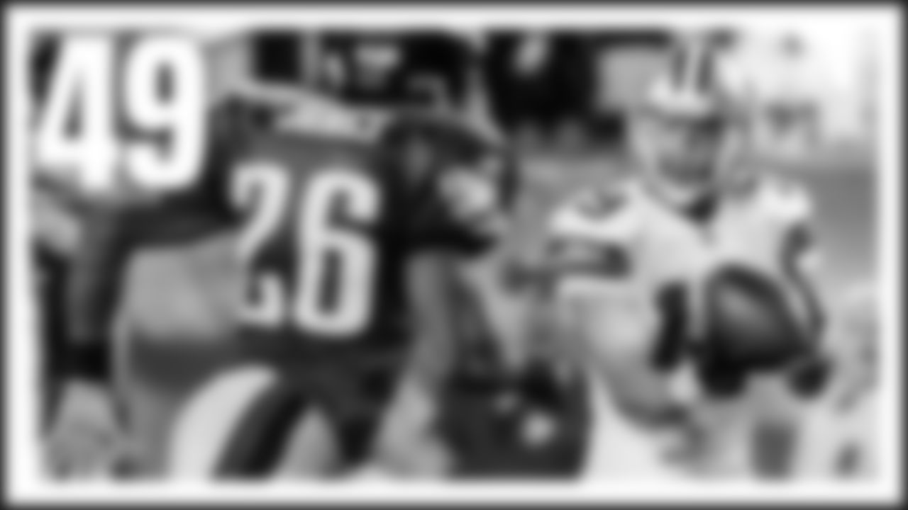 The Play: In a huge division game between the Cowboys and Eagles in 2009, Tony Romo broke a 13-13 tie in the fourth quarter with a clutch pass to Miles Austin, who hadn't caught a ball all night. But the pump-and-go froze the Eagles secondary and put Austin wide open in the secondary, where he would cut into the middle of the field for the remaining yards of a go-ahead 49-yard touchdown in the eventual 20-16 win.