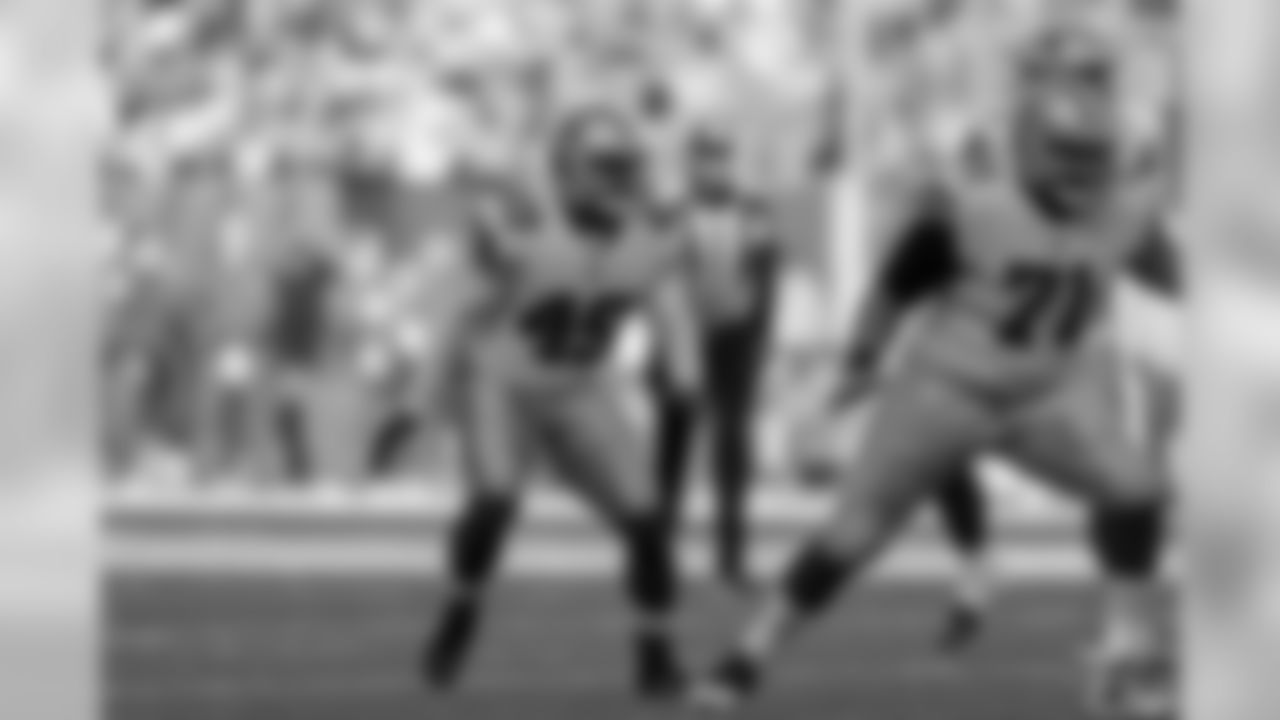 Jamize Olawale – Listed as fullback, he only played in 12 percent of the offensive snaps. But he was a core special teams player that led the team in tackles in the kicking game.
