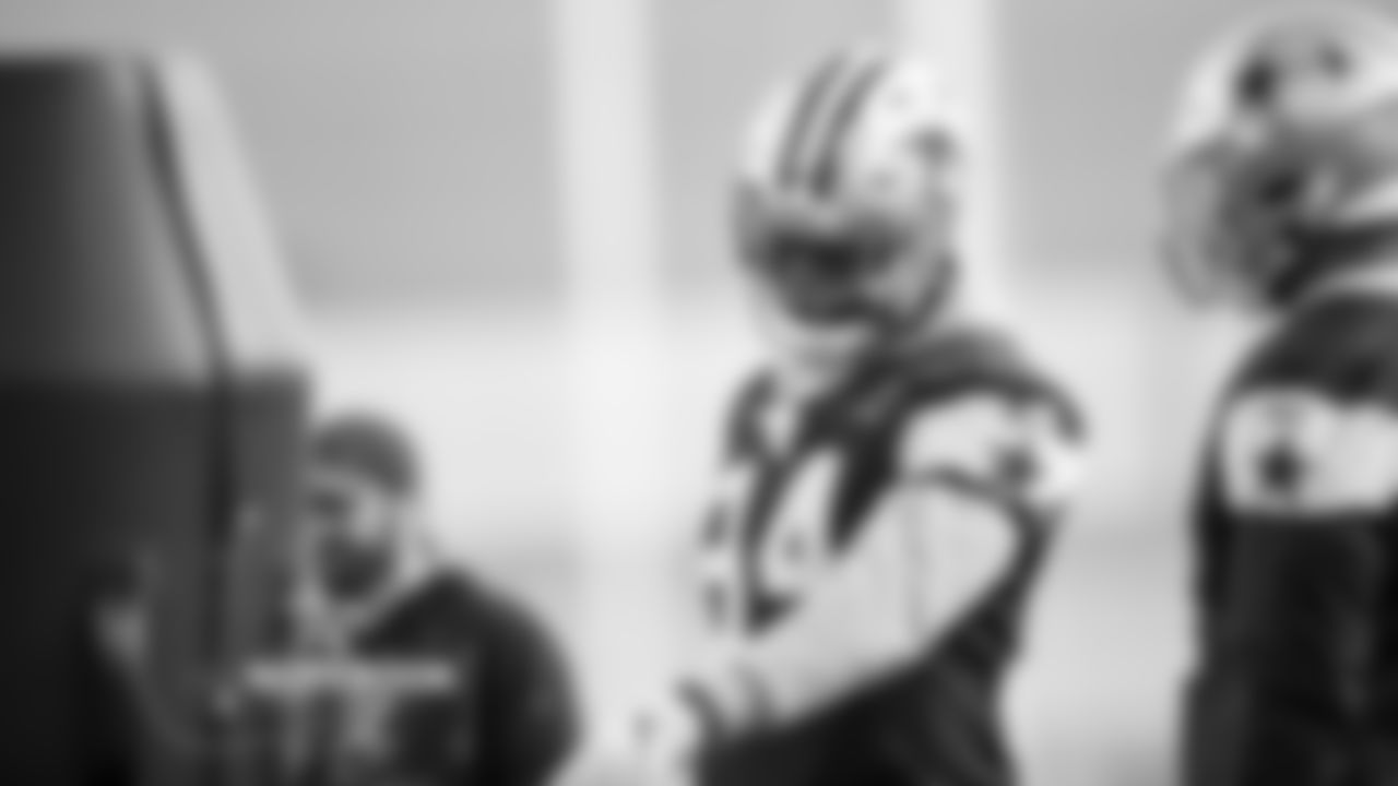 Comedic TimingFinally, we can rest easy knowing what was said between Randy Gregory and Taylor Heinicke last weekend.
FOX television cameras picked up a fantastic shot of Gregory lying next to Heinicke on Sunday, smiling after the conclusion of the play. For all the great jokes that came out of it, the true story might be even better.
"I pretty much told him I was close to him that time and I'm going to get him later. And all he said was 'Yeah, I know,' and he just looked down," Gregory said. "That was the shot they got because I started laughing right after that."
The Cowboys made Heinicke's life miserable to the tune of four sacks and an interception -- by Gregory, of course. When he left the game due to injury, they sacked his replacement, Kyle Allen, as well. Gregory said the difference made by having himself, DeMarcus Lawrence and others all available together was obvious.
"We see it during practice, but to be able to go out there and put that product on the field, that's big for our confidence," he said. "Like I said, we're going to continue to grow, get better at playing with each other and things like that."
-David Helman (12/16)