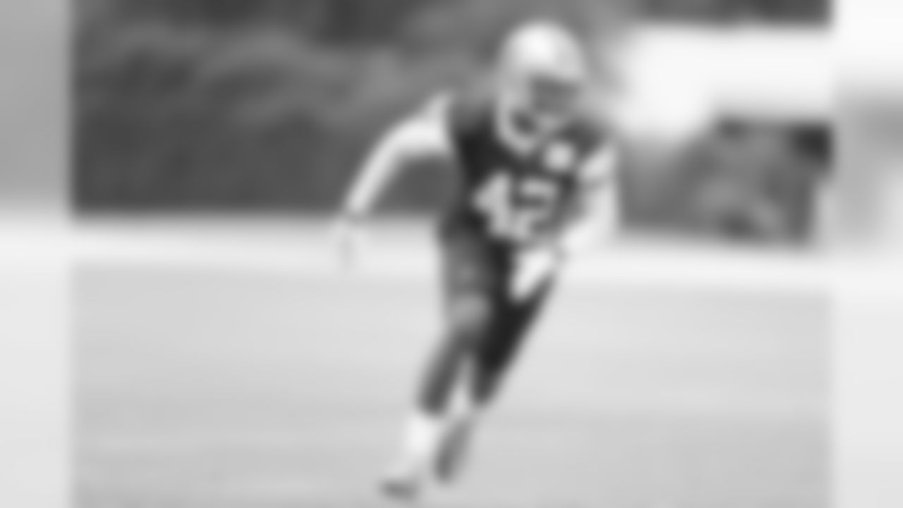 Safety Barry Church during Wednesday's OTAs.