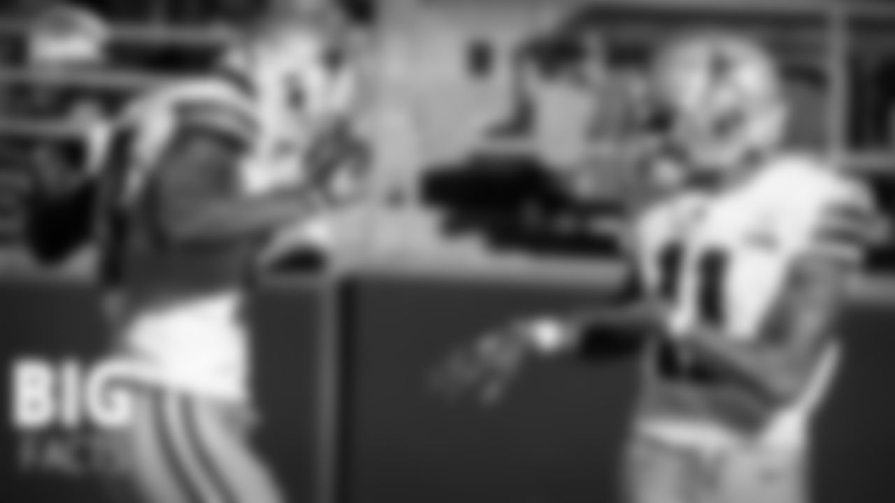 Cowboys Have Never Had Four 100-Yard Receivers In A Season … Until Now
No other team in the NFL has four different wide receivers to crack 100 yards this season, except for the Cowboys. The Falcons, who had a trio of 100-yard receivers in Week 1, are the only team with three so far, but the Cowboys already have four, thanks to Cedrick Wilson and Michael Gallup going over 100 last week in Seattle. The week before, Amari Cooper and CeeDee Lamb both hit 100 as well.
This marks the first time in Cowboys history that four different wide receivers have had 100-yard games in the same season, and its only Week 4 of the season. The Cowboys have had three receivers and a tight end hit 100 back in 2012 and a couple of other times where either a back and/or tight end went over 100. But this is the first time four wide receivers have done it in a season – and they all occurred just seven days apart.
