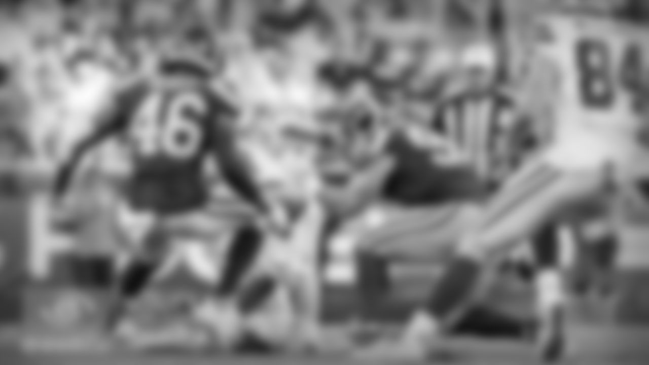Good for Marc Colombo teaching these young linemen how to stick up for their quarterback. When Cooper Rush scrambled and took an unnecessary hit from Troy Reeder, Adam Redmond and Jake Campos were the first ones to get over to Reeder and give him shot back for what he had done. Neither was too happy about what Reeder had done and they wanted him to know it. Referee John Hussey wasn't too thrilled with it either and correctly tossed Reeder from the game.