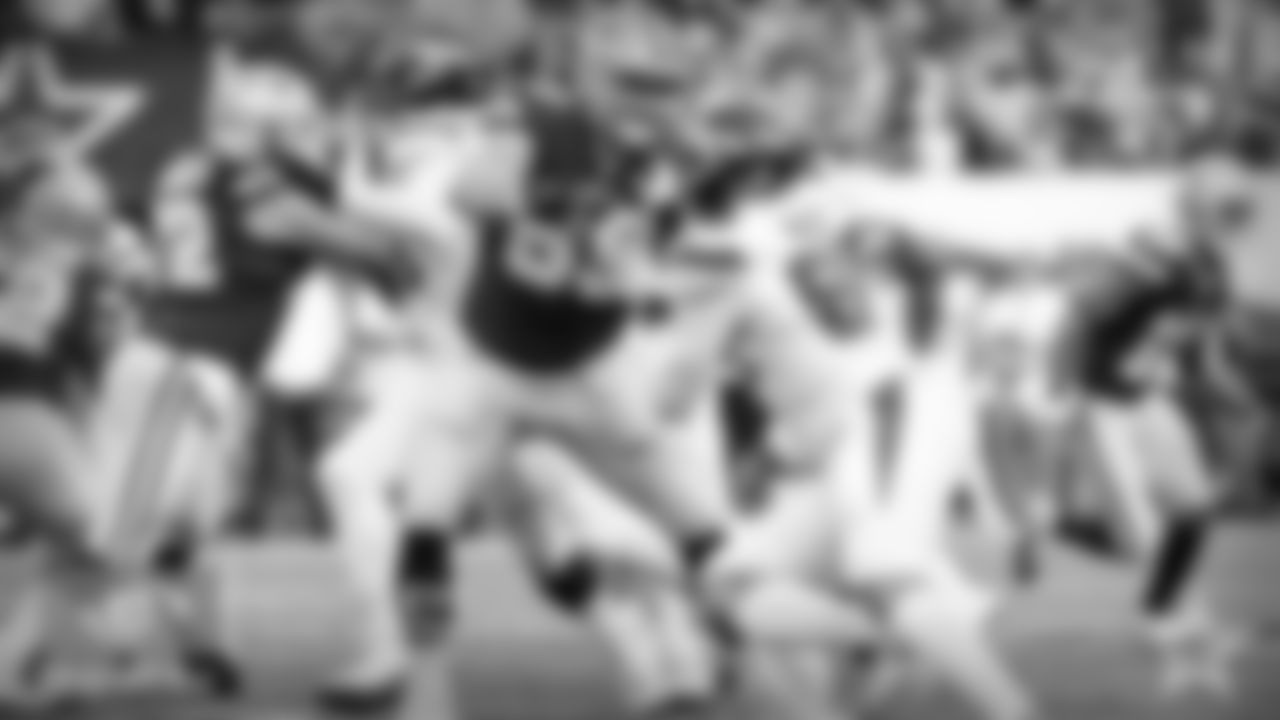 Liked what I saw from Brandon Knight in his first start in the NFL. Pass blocking technique with his set/punch was outstanding. He did a nice job of playing with balance and when he had to make adjustments with Zack Martin he was able to without any issues. If there was an area to his game where he did struggle it was in the running game. He just doesn't have the lower body power to get successful movement down after down. He tends to catch blocks instead of being able to position himself in order to drive his man off the ball. His inability to cut off Quinnen Williams on the backside affected the lack of success on the 4th down run by Dak Prescott.